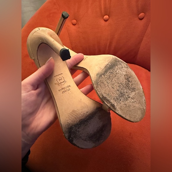 Stuart Weitzman Nudistsong Sandal Heel Size 9 - Picture 9 of 9